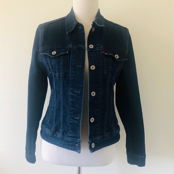 Levi's Jackets & Blazers - LEVI'S ORIGINAL TRUCKER JACKET DARK WASH MEDIUM